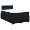 vidaXL Sommier &agrave; lattes de lit avec matelas Noir 120x200 cm Velours