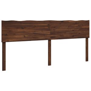 vidaXL T&ecirc;te de lit en bois brut ROSTOCK Marron fonc&eacute; 200 cm
