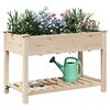 vidaXL Cache-pot de jardin avec &eacute;tag&egrave;re Beige 115 x 59 x 76,5 cm