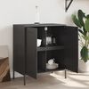 vidaXL Buffet noir 68x39x79 cm acier