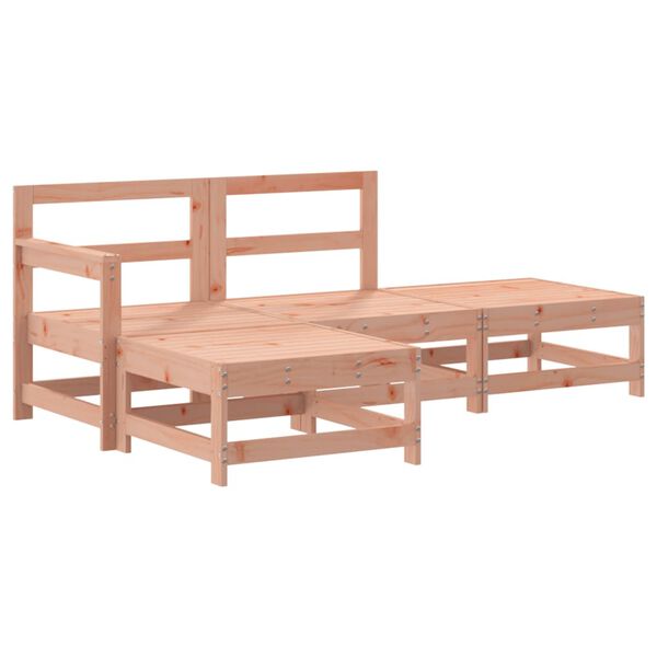 vidaXL Salon de jardin 4 pcs bois massif douglas