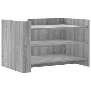 vidaXL Table basse sonoma gris 80x50x50 cm bois d'ing&eacute;nierie