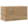 vidaXL Coffre de rangement chêne artisanal 84x42x46 cm bois ingénierie