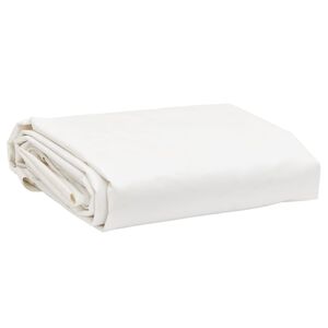 vidaXL B&acirc;che blanc 1x2,5 m 650 g/m&sup2;