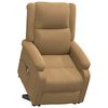vidaXL Fauteuil de massage Marron Velours