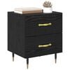 vidaXL Cabinet de chevet 2 pcs Ch&ecirc;ne noir 40 x 35 x 47,5 cm