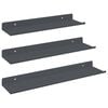 vidaXL &Eacute;tag&egrave;re flottante Montage mural 3 pc Anthracite 40 x 9 x 2,5 cm