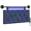vidaXL T&ecirc;te de lit suspendue Avec lumi&egrave;re LED Bleu police Velours