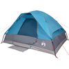 vidaXL Tente de camping &agrave; d&ocirc;me 4 personnes bleu imperm&eacute;able