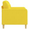vidaXL Fauteuil Jaune clair 60 cm Tissu