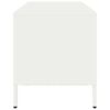 vidaXL Meuble TV blanc 68x39x43,5 cm acier laminé à froid