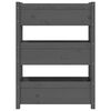 vidaXL Jardinière Gris 77x25x104,5 cm Bois massif de pin