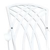 vidaXL Ensemble de tables de jardin 3 pcs Blanc Aluminium coul&eacute;