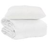 vidaXL Duvet d'&eacute;t&eacute; simple avec oreiller 2 pcs Blanc Microfibre