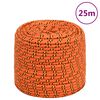 vidaXL Corde de bateau Orange 6 mm 25 m Polypropyl&egrave;ne