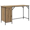vidaXL Bureau d'ordinateur Ch&ecirc;ne artisanal Bois d'ing&eacute;nierie
