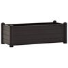 vidaXL Lit sur&eacute;lev&eacute; de jardin PP Anthracite 100x43x35 cm