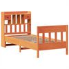 vidaXL Cadre de lit sans matelas cire marron 75x190 cm bois pin massif