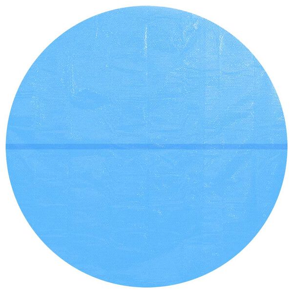 vidaXL Film solaire de piscine ronde PE 250 cm Bleu