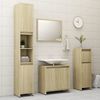 vidaXL Armoire de salle de bain Chêne sonoma Bois d'ingénierie