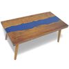 vidaXL Table basse Teck R&eacute;sine 100x50x40 cm