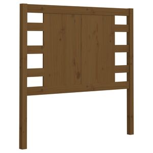 vidaXL T&ecirc;te de lit Marron miel 81x4x100 cm Bois massif de pin