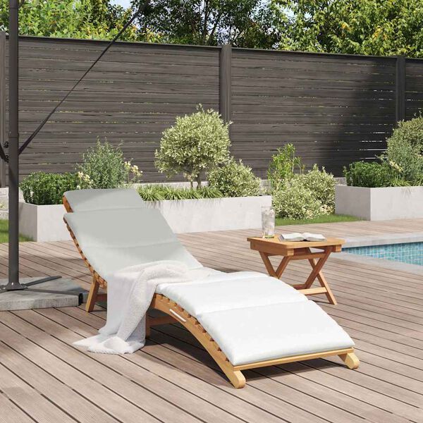 vidaXL Transat de jardin Marron 198 x 55 x 58,5 cm Bois de teck massif