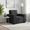 vidaXL Fauteuil noir 60 cm velours