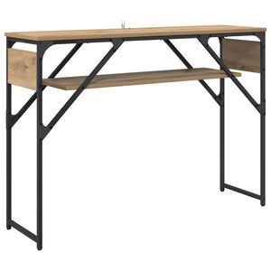 vidaXL TableConsole Ch&ecirc;ne artisanal Bois d'ing&eacute;nierie 105x30x75cm