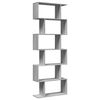 vidaXL &Eacute;tag&egrave;re s&eacute;paratrice de pi&egrave;ce 6 niveaux sonoma gris 70x24x193 cm