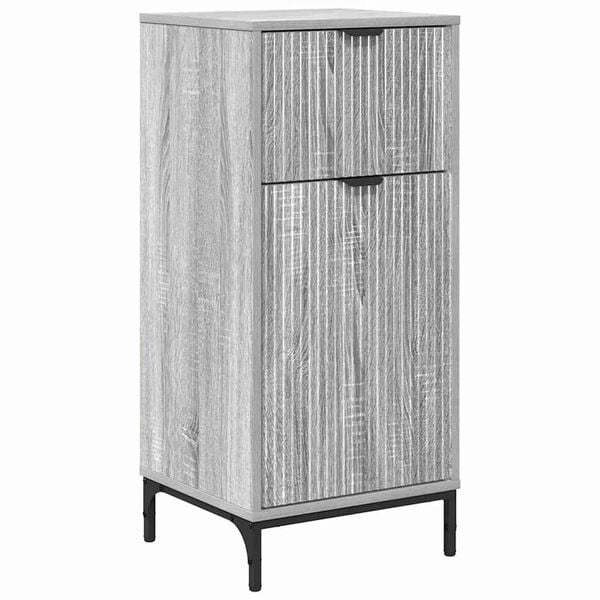 vidaXL Cabinet de salle de bain Gris Sonoma 39,5 x 36 x 88 cm