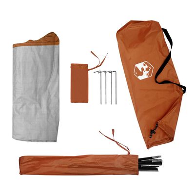 vidaXL Tente de rangement 9 compartiments gris et orange imperméable
