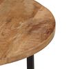 vidaXL Table basse 54x54x35 cm bois de manguier solide et fer