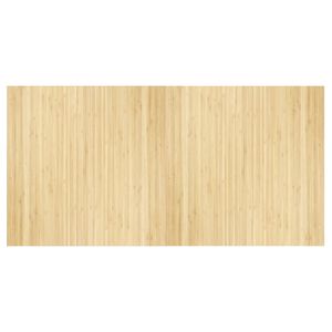 vidaXL Tapis rectangulaire naturel clair 100x200 cm bambou