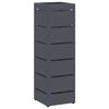 vidaXL Stand de Parapluie de Pluie Anthracite 15,5 x 15,5 x 49 cm