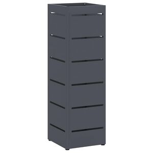 vidaXL Stand de Parapluie de Pluie Anthracite 15,5 x 15,5 x 49 cm