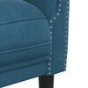 vidaXL Fauteuil bleu velours