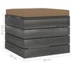 vidaXL Salon palette de jardin 4 pcs avec coussins bois de pin massif