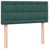 vidaXL Sommier &agrave; lattes de lit et matelas vert fonc&eacute; 100x210cm velours
