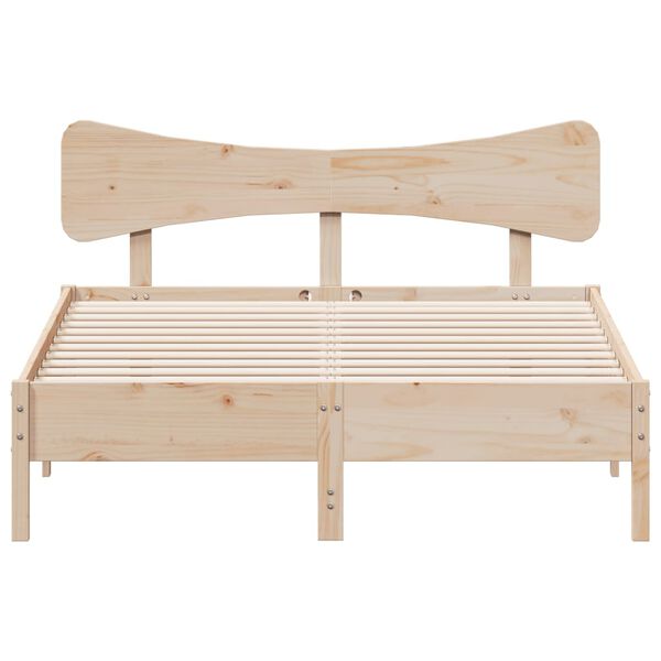 vidaXL Cadre de lit sans matelas 120x190 cm bois de pin massif