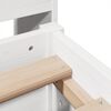 vidaXL Lit biblioth&egrave;que sans matelas blanc 160x200 cm bois pin massif