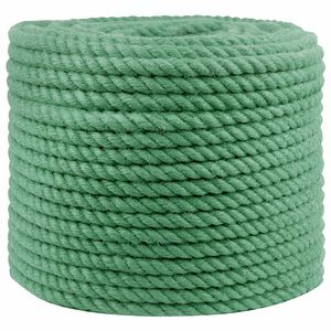 vidaXL Corde en Jute 14 mm Vert Jute 100% Tossa