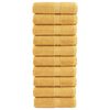 vidaXL Serviettes d'invit&eacute; de qualit&eacute; sup&eacute;rieure SOLUND 10 pcs dor&eacute;