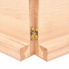 vidaXL &Eacute;tag&egrave;re murale 180x60x(2-6) cm bois de ch&ecirc;ne massif non trait&eacute;