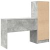 vidaXL Bureau avec tiroir 2 pcs Gris béton