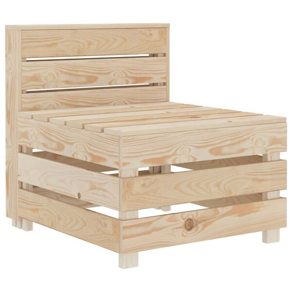 vidaXL Canap&eacute; palette de jardin Bois