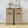 vidaXL Buffets 2 pcs Ch&ecirc;ne Sonoma 30x30x70 cm Bois d'ing&eacute;nierie
