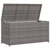vidaXL Bo&icirc;te de rangement de jardin gris 120x50x60 cm r&eacute;sine tress&eacute;e