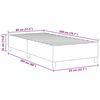 vidaXL Cadre de lit plateforme Cr&egrave;me 80 x 200 cm tissu