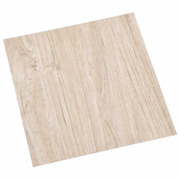 vidaXL Dalles de plancher autoadh&eacute;sives 20pcs PVC 1,86 m&sup2; marron clair